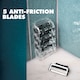 image 5 of Gillette Body and Intimate Razor Cartridges, 4 Blade Refills, Dermatologist Tested, With Lubrastrip