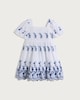 image 4 of F&F Girls Pure Cotton Embroidered Dress in White