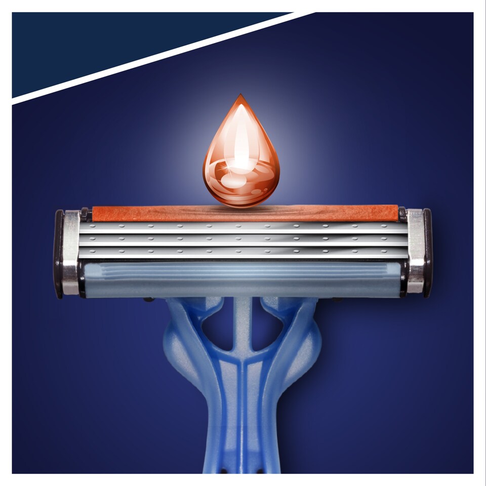 image 1 of Gillette Blue 3 Disposable Men's Razors 12 Pack