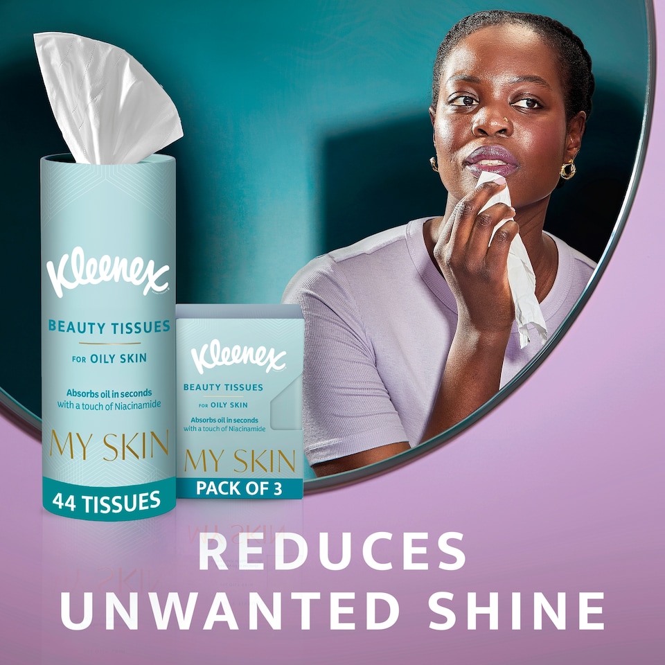 image 1 of Kleenex My Skin Beauty Tissues For Oily Skin 44 sheets