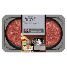 Tesco Finest 2 Beef Burgers 340g (C)
