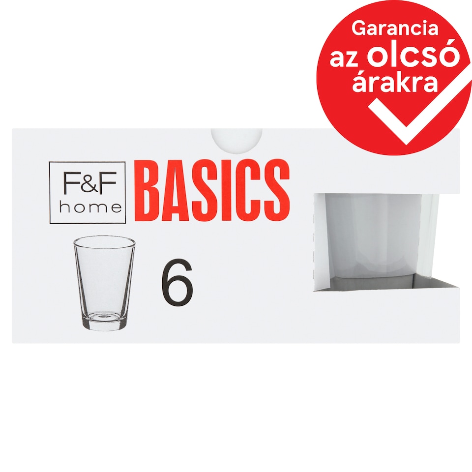 F&F Home Basics pohár 6 db