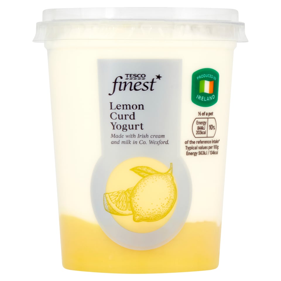 Tesco Finest Lemon Curd Yoghurt 450G