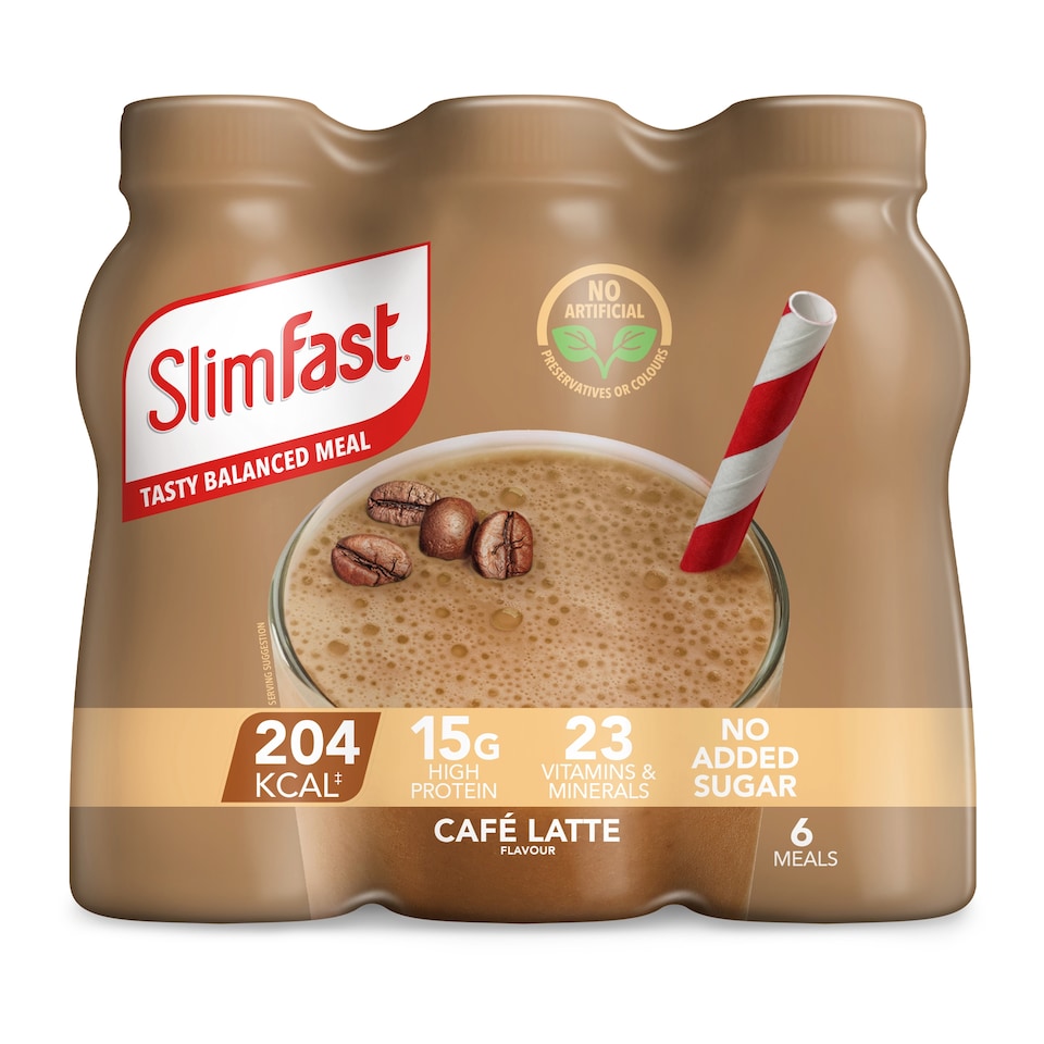 SlimFast Meal Replacement Shake - CafÃ© Latte 6 x 325ml