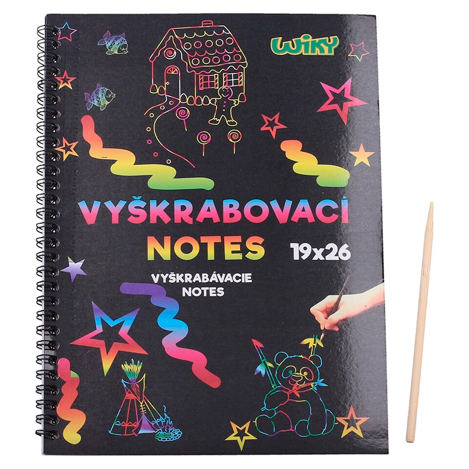 Wiky Vyškrabovaci notes 10 listov 26 x 19 cm