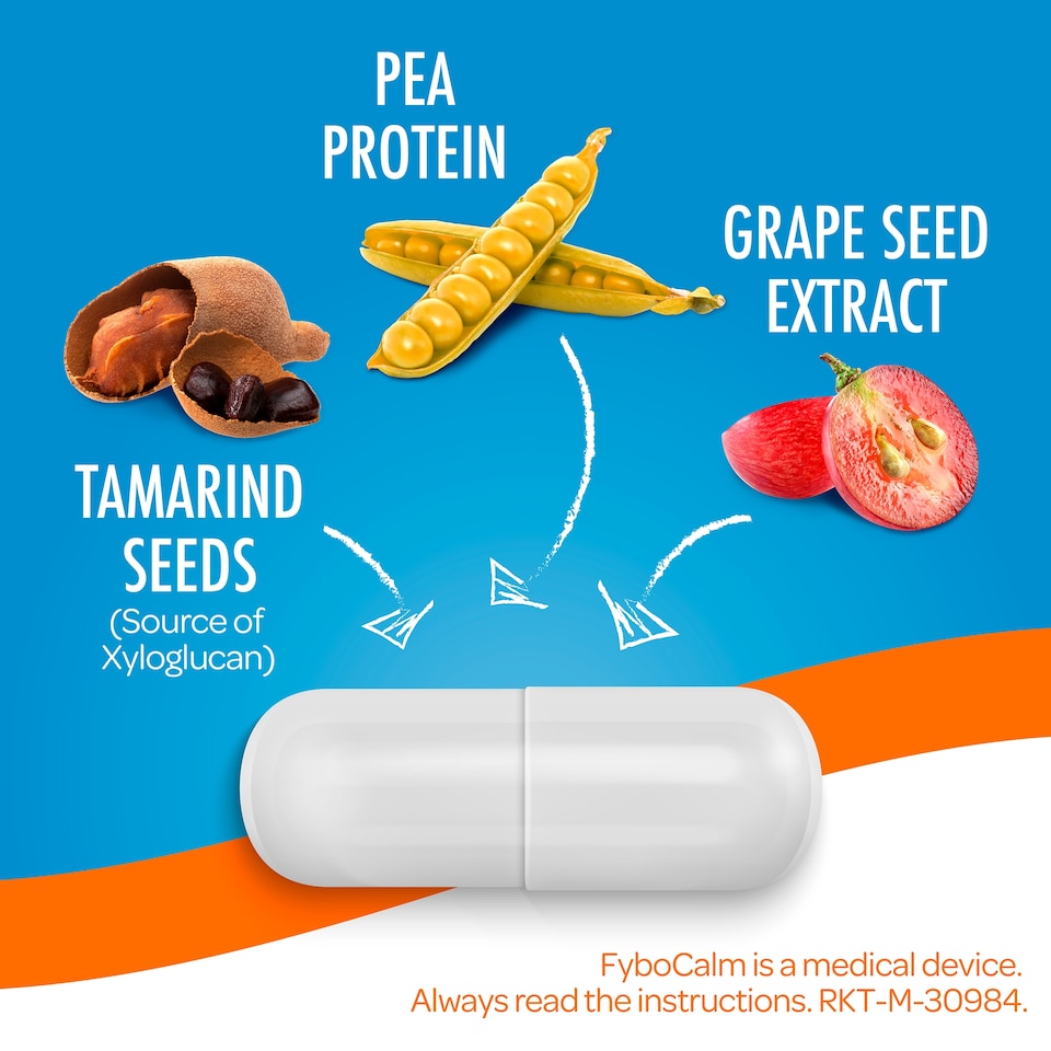 image 1 of FyboCalm Diarrhoea Relief Capsules 30s