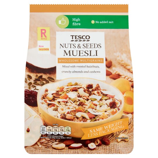 Tesco Nuts And Seeds Muesli 750G Tesco Groceries