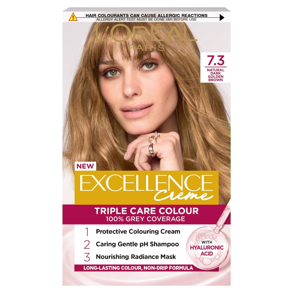 image 1 of L'Oreal Paris Excellence Creme 7.3 Natural Dark Golden Blonde Permanent Hair Dye