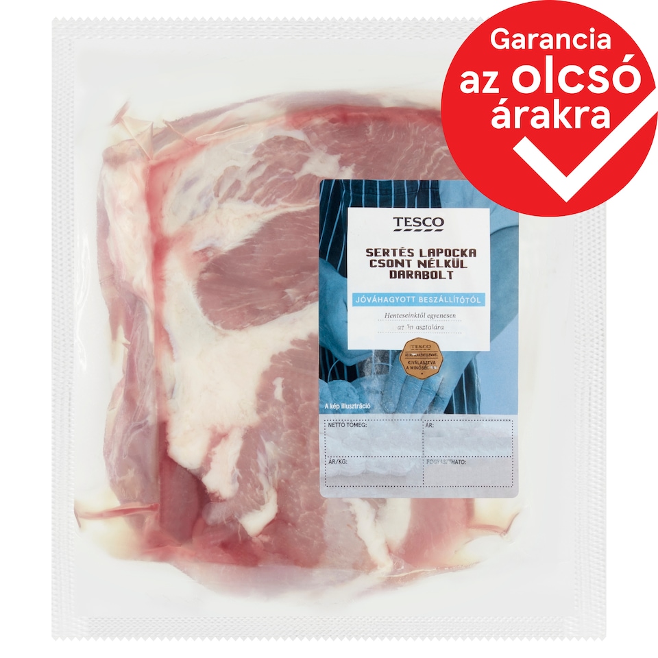 Tesco sertés lapocka csont nélkül