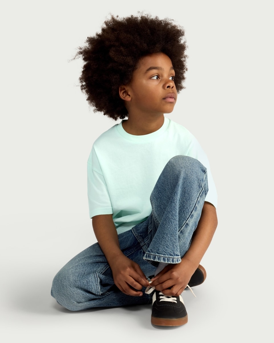 image 1 of F&F Boys 3-Pack Pure Cotton Oversized T-Shirts in Mint
