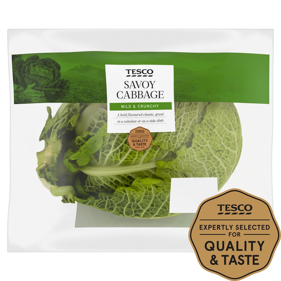 Tesco Savoy Cabbage Each