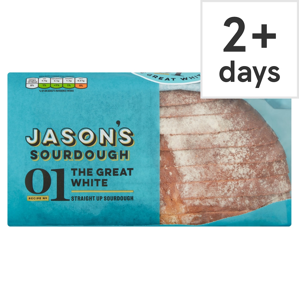 Jason's Recipe No 01 The Great White Straight Up Sourdough Loaf 450g