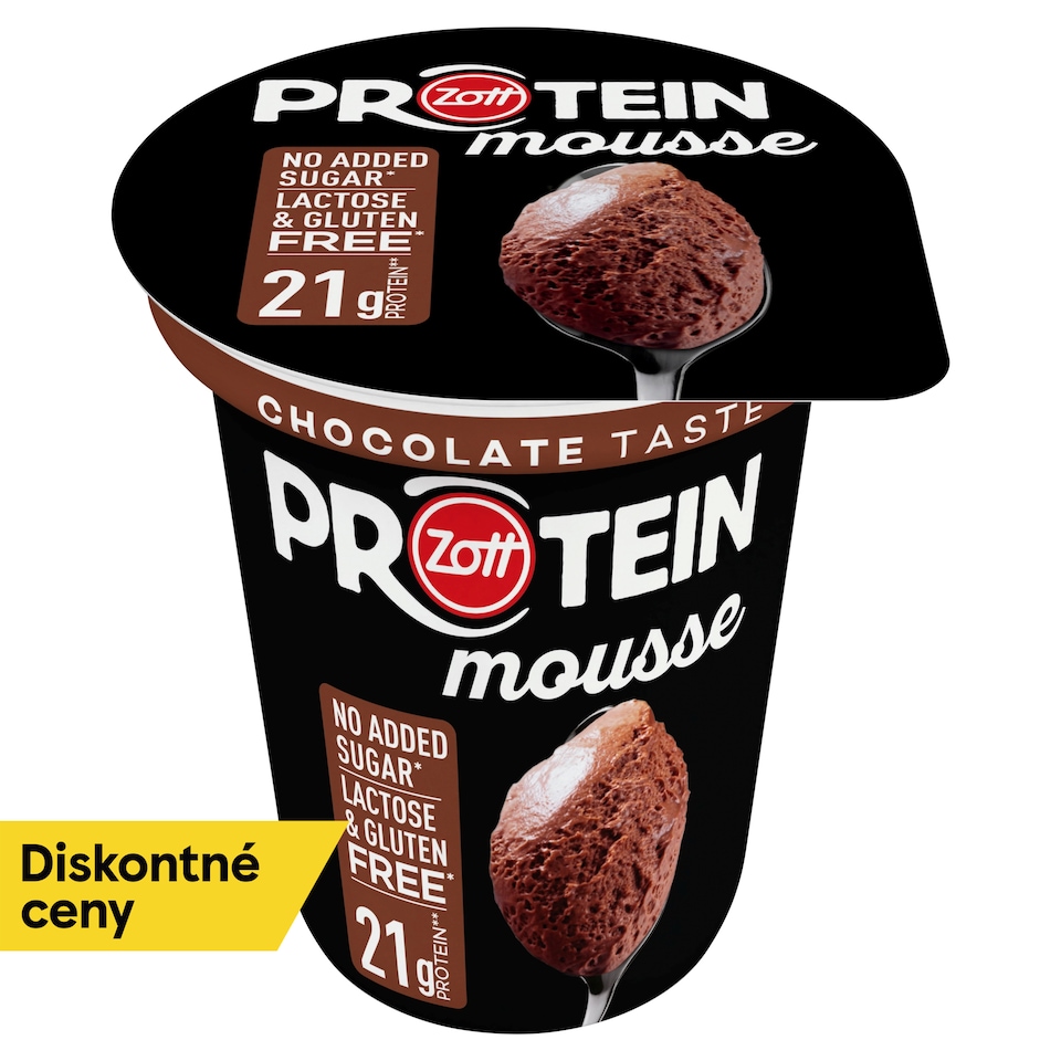 Zott Protein Mousse Chocolate Taste Dessert with Sweeteners 200 g