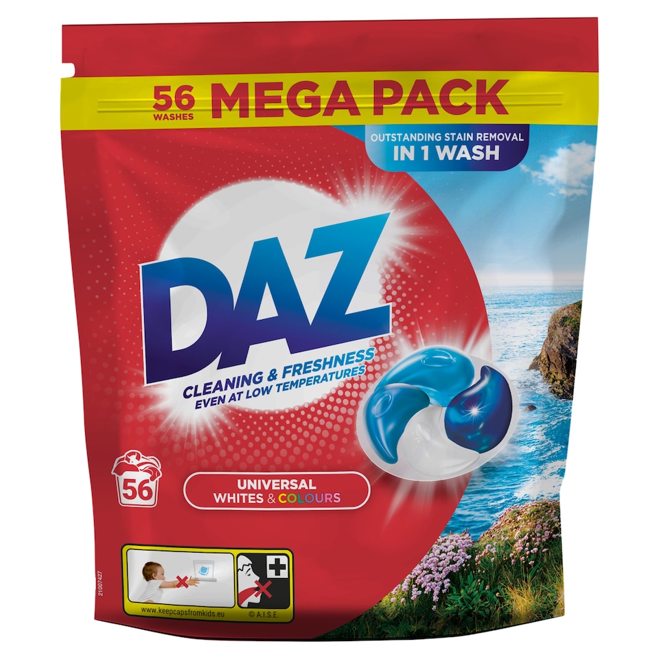 Daz Cleaning & Freshness 56 Washes Mega Pack 935g