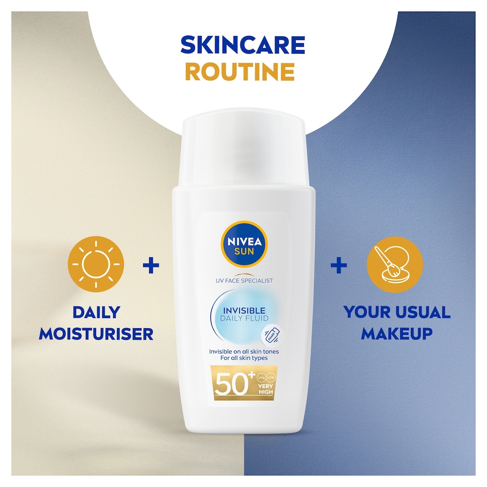 image 1 of Nivea Sun Invisible Daily Fluid SPF50+ 40ml