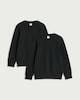 image 4 of F&F School Unisex 2-Pack Cotton Rich Sweatshirts in Black