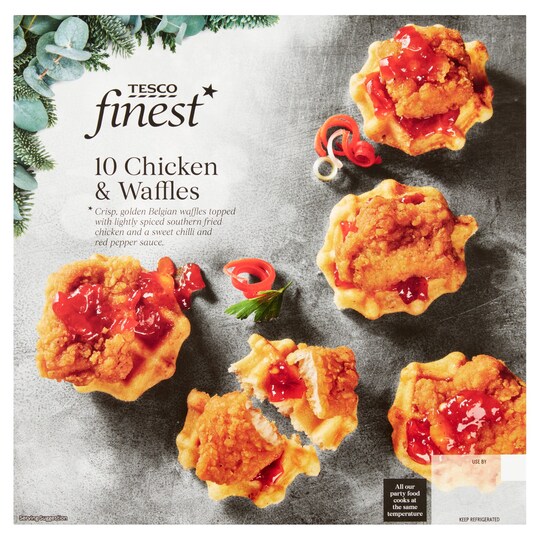 Tesco Finest Chicken & Waffles 360G Tesco Groceries