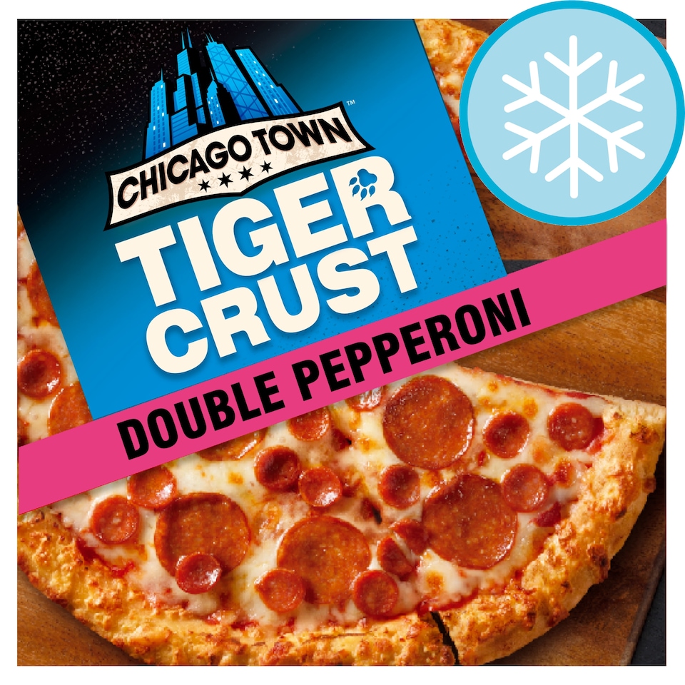 image 1 of Chicago Town Tiger Crust Pizza - Double Pepperoni 320g