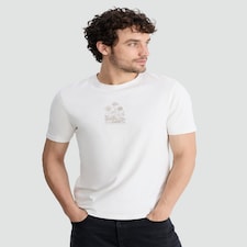 F&F Pure Cotton Botanical Archive Print T-Shirt in White