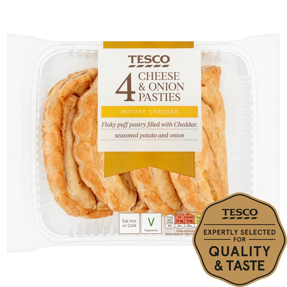 Tesco 4 Pack Cornish Pasty 600G