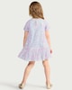 image 3 of F&F Girls Sequin Short Sleeved Dress in Lilac