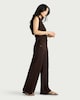 image 2 of F&F Textured Wide Leg Trousers in Brown