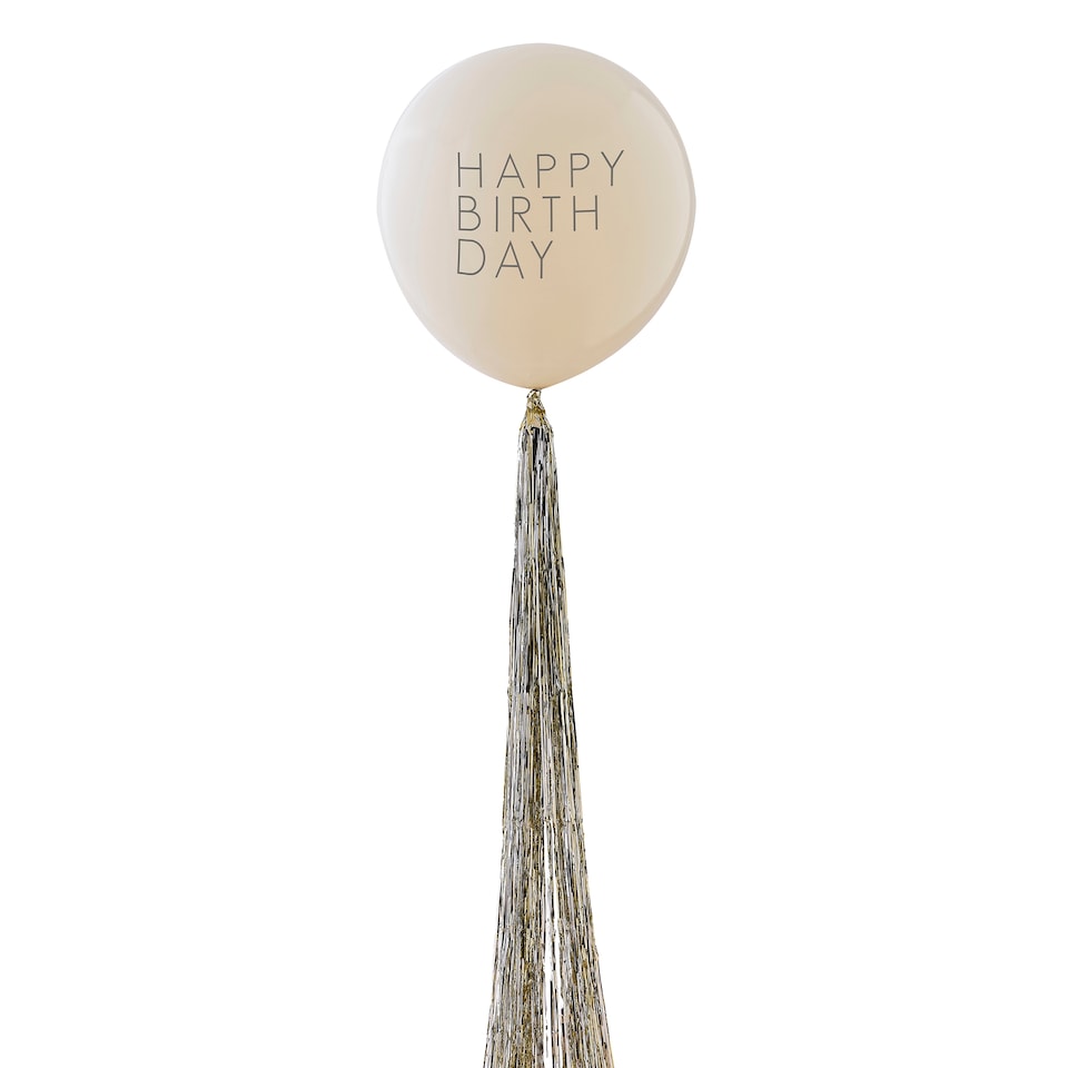 image 1 of Ginger Ray Shimmer 18inch 'Happy Birthday' Balloon
