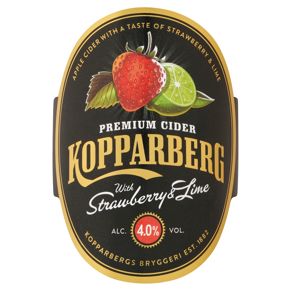 Kopparberg Strawberry & Lime cider 4% 500 ml  1. kép
