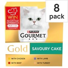 Gourmet Gold Savoury Cake Meat 8X85g