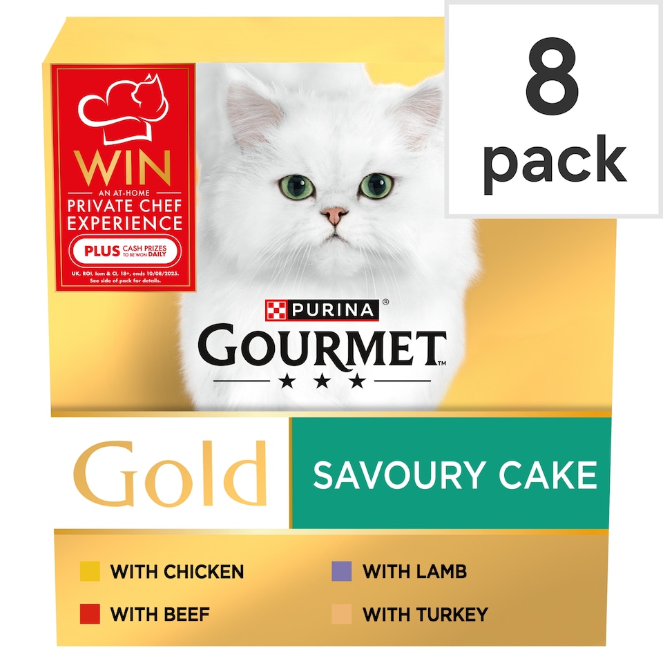 Gourmet Gold Savoury Cake Meat 8X85g
