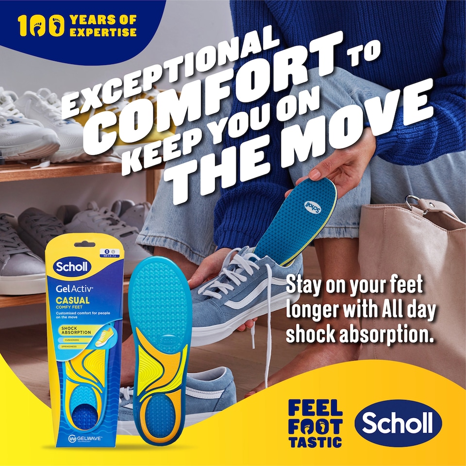 image 1 of Scholl Gel Activ Casual Small Insoles
