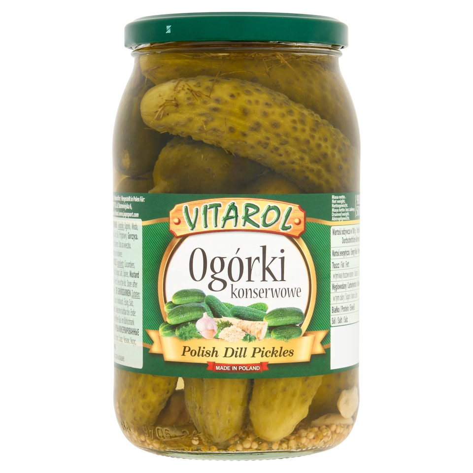 Vitarol Ogorki Polish Dill Pickles 900G
