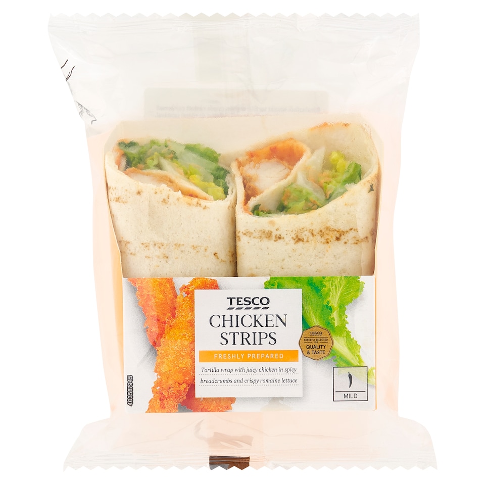 Tesco Chicken Strips Wrap 175g