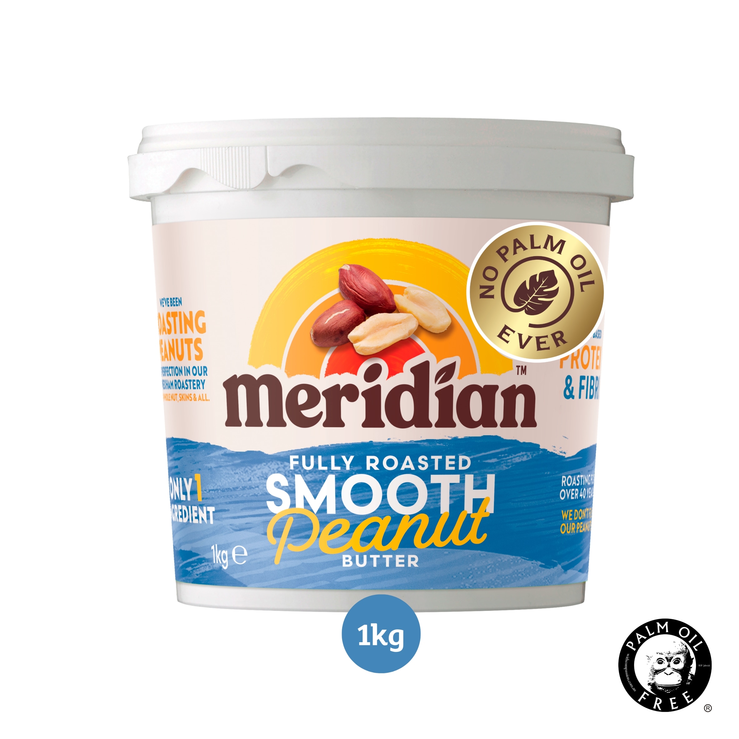 Meridian Smooth Peanut Butter Palm Oil Free 1Kg