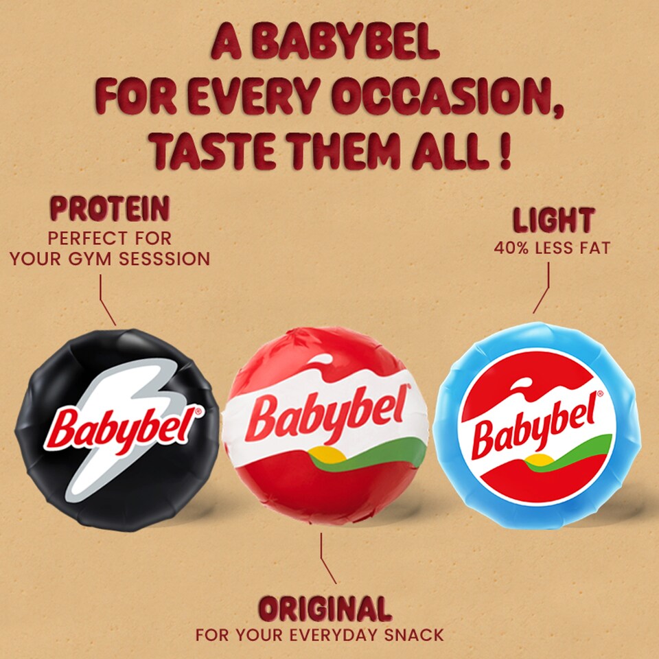 image 1 of Mini Babybel Light Cheese 12 Pack, 240G