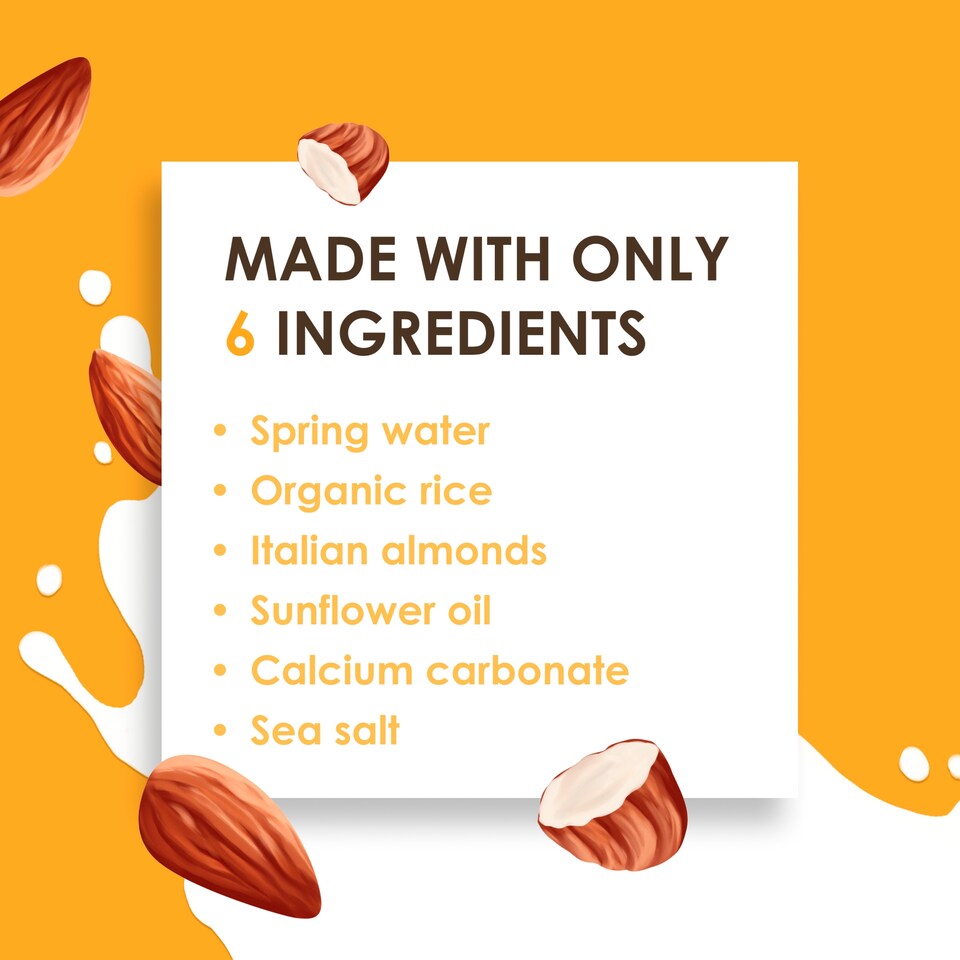 image 1 of Rude Health Almond with Calcium Dairy Free Drink 1L