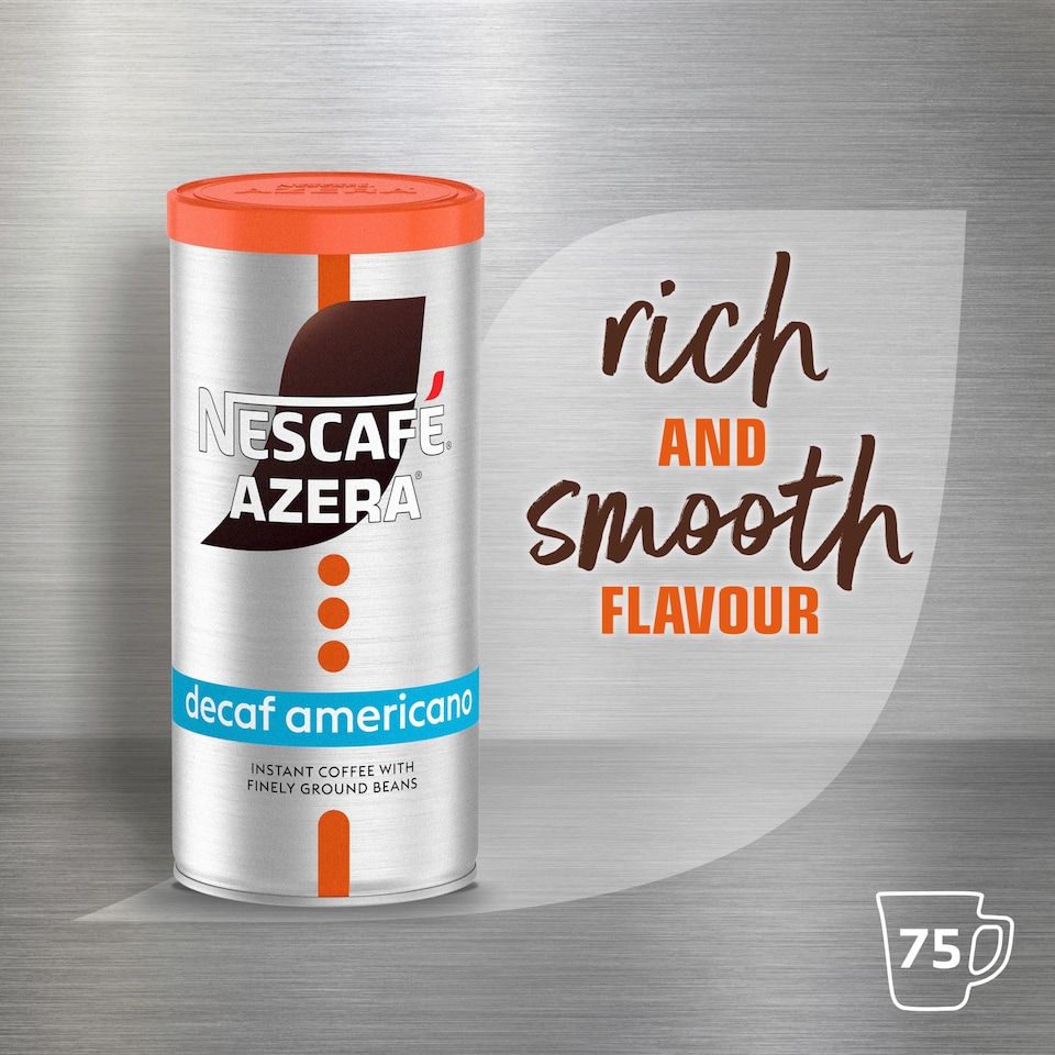 image 1 of Nescafe Azera Americano Decaf Instant Coffee 135g