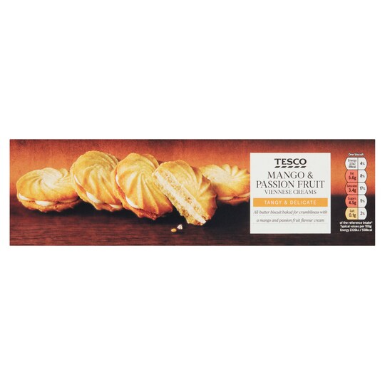 Tesco Mango&Pasn/Fruit Biscuits 125G Tesco Groceries