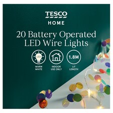 TESCO CONFETTI WIRE STRING LIGHTS