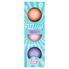 Foam & Fortune Fizzical Therapy Bath fizzer trio