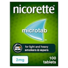 Nicorette Stop Smoking Aid Microtab 2mg Nicotine Sublingual Tablets, 100s