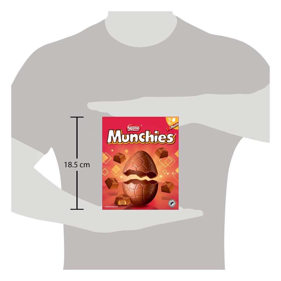 image 1 of Munchies Milk Chocolate Easter Egg 202G