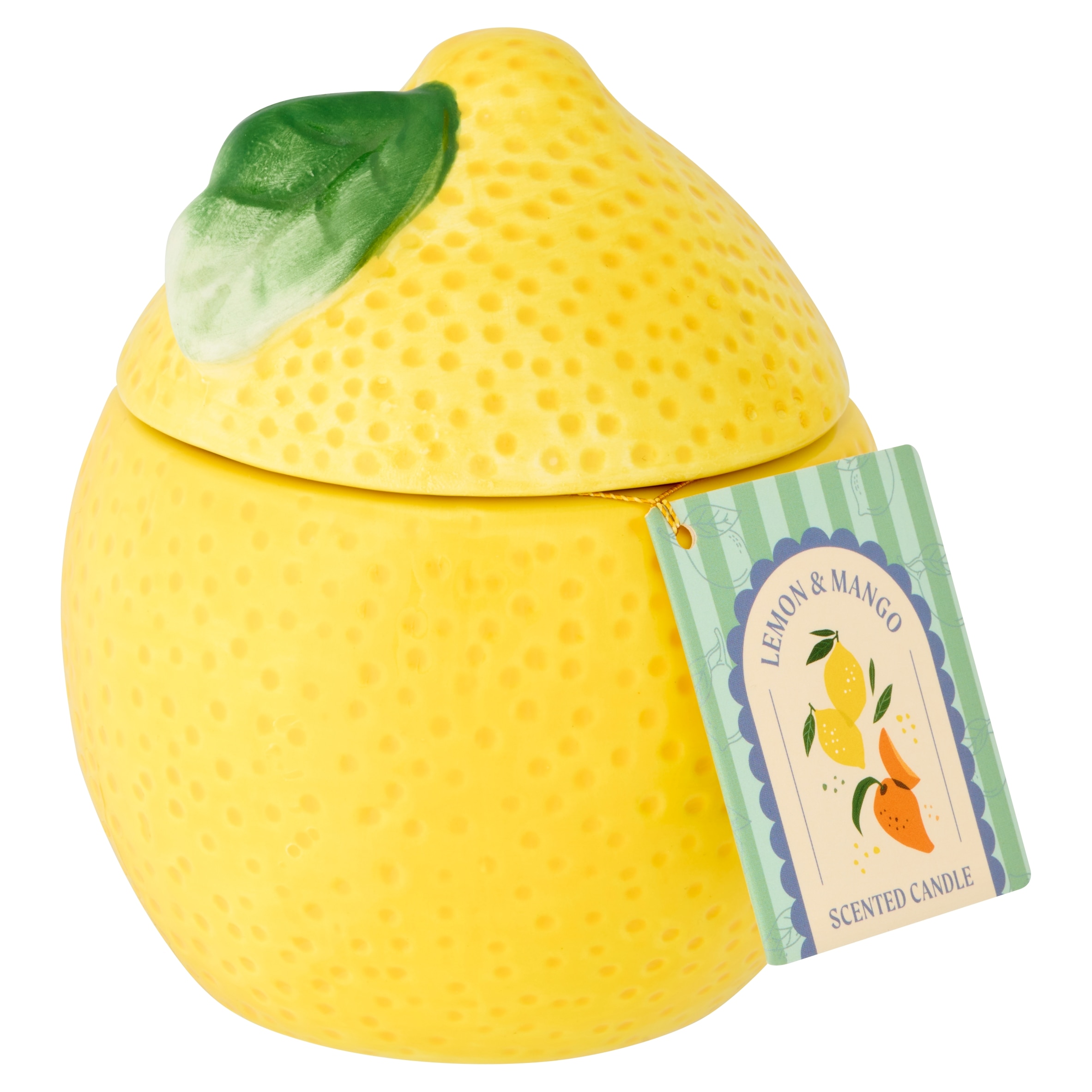 F&F Home Lemon Ceramic Candle 220g - Tesco Groceries