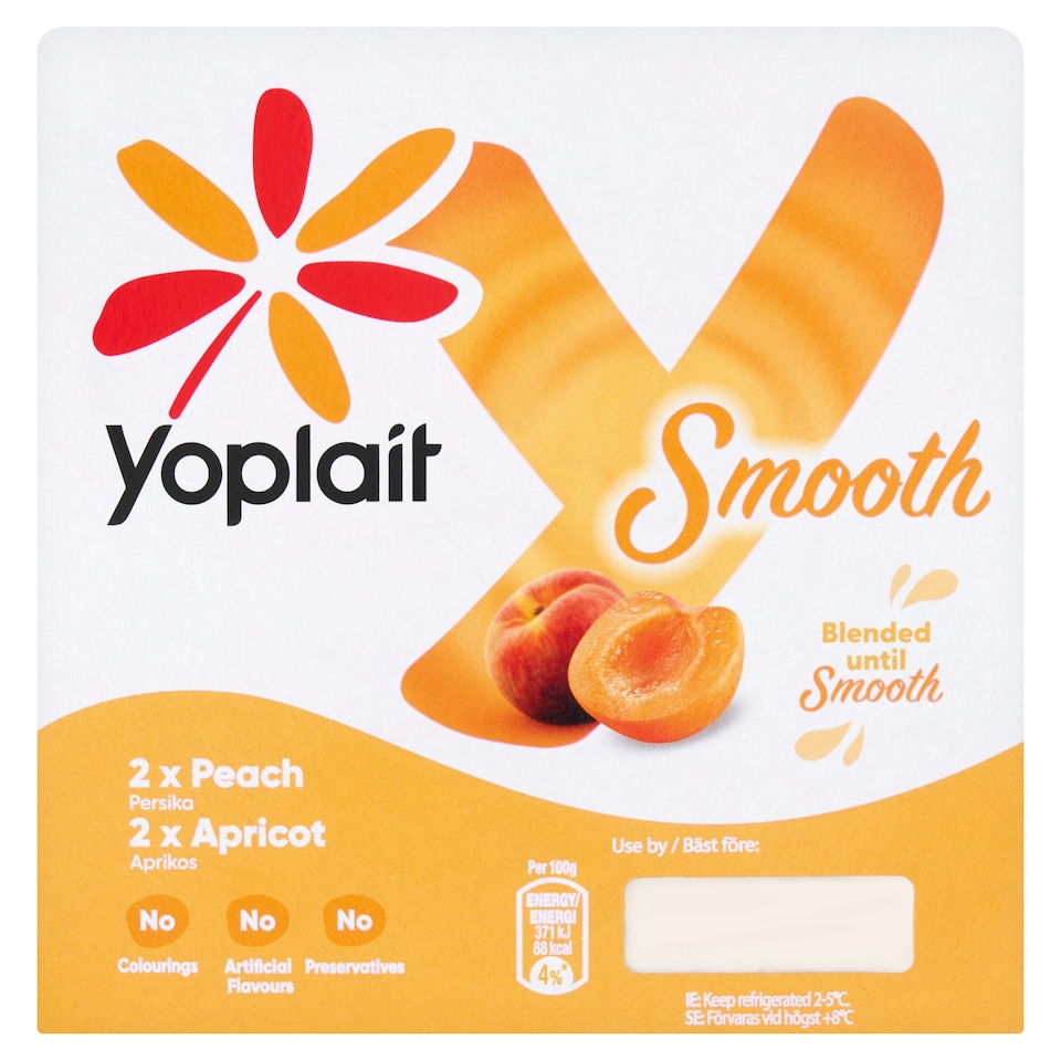Yoplait Smooth Mix Yel From 125Gx4