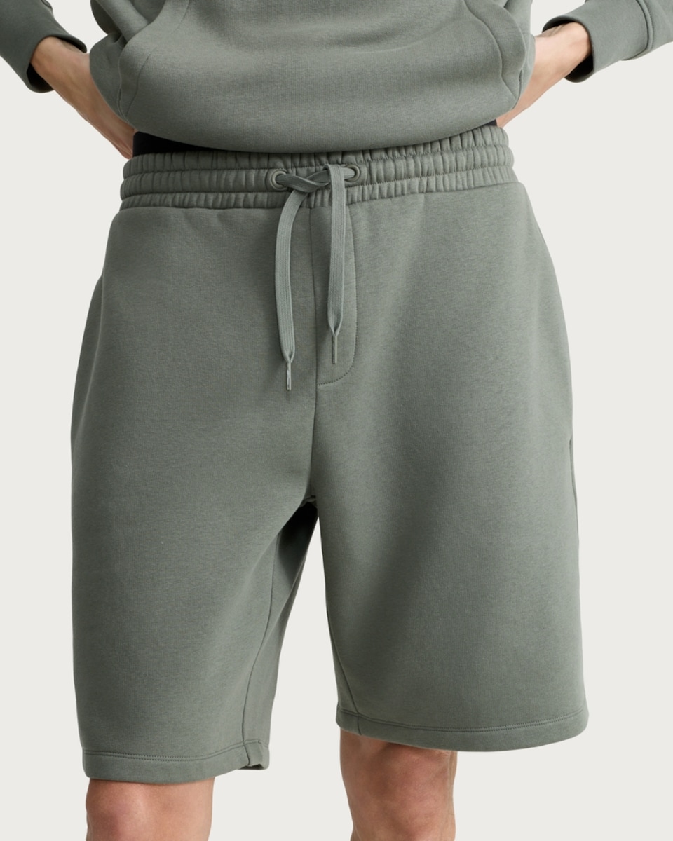 image 1 of F&F Active EVERYHOUR Cotton Rich Drawstring Shorts in Olive