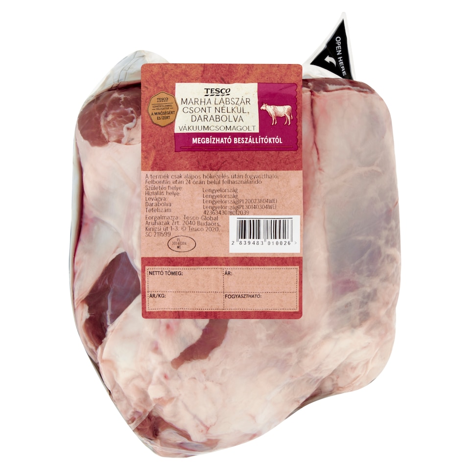 Tesco Chopped Boneless Beef Leg