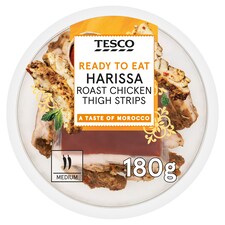 Tesco Harissa Roast Chicken Thigh Strips 180g