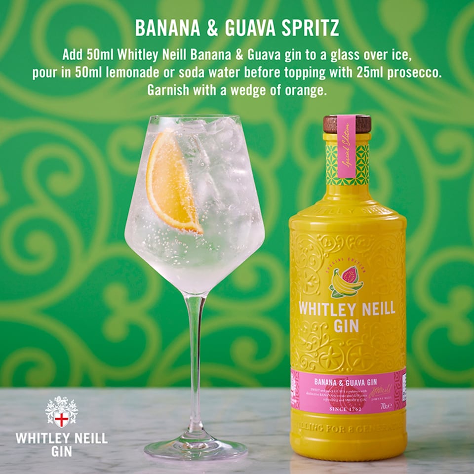 image 1 of Whitley Neill Banana & Guava Gin 70Cl