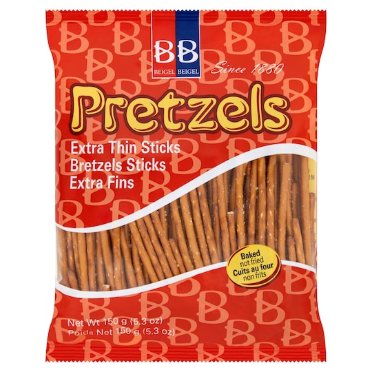 Beigel Beigel Thin Long Stick Pretzels 150G Tesco Groceries