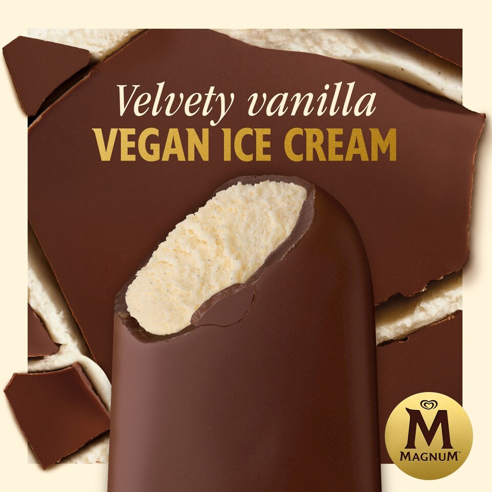 image 1 of Magnum Collection Vegan Classic Ice Cream Sticks 3 x 90ml